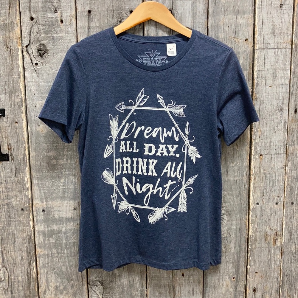 Blue graphic tee